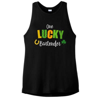 Bartender St Patricks' Day Cute Bartending Irish Pub Cute Gift Ladies PosiCharge Tri-Blend Wicking Tank