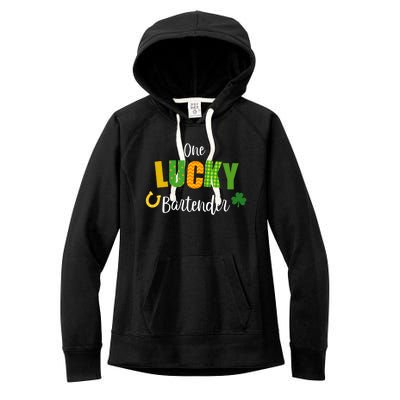 Bartender St Patricks' Day Cute Bartending Irish Pub Cute Gift Women's Fleece Hoodie