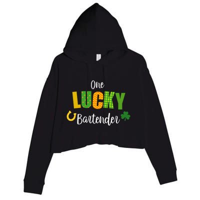 Bartender St Patricks' Day Cute Bartending Irish Pub Cute Gift Crop Fleece Hoodie