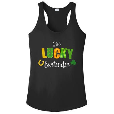 Bartender St Patricks' Day Cute Bartending Irish Pub Cute Gift Ladies PosiCharge Competitor Racerback Tank