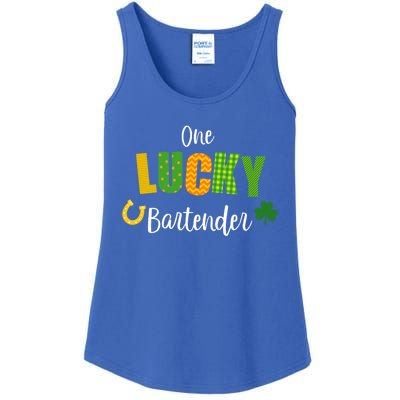 Bartender St Patricks' Day Cute Bartending Irish Pub Cute Gift Ladies Essential Tank