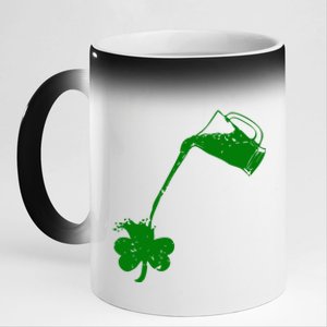 Beer St Patricks Day Holiday 11oz Black Color Changing Mug