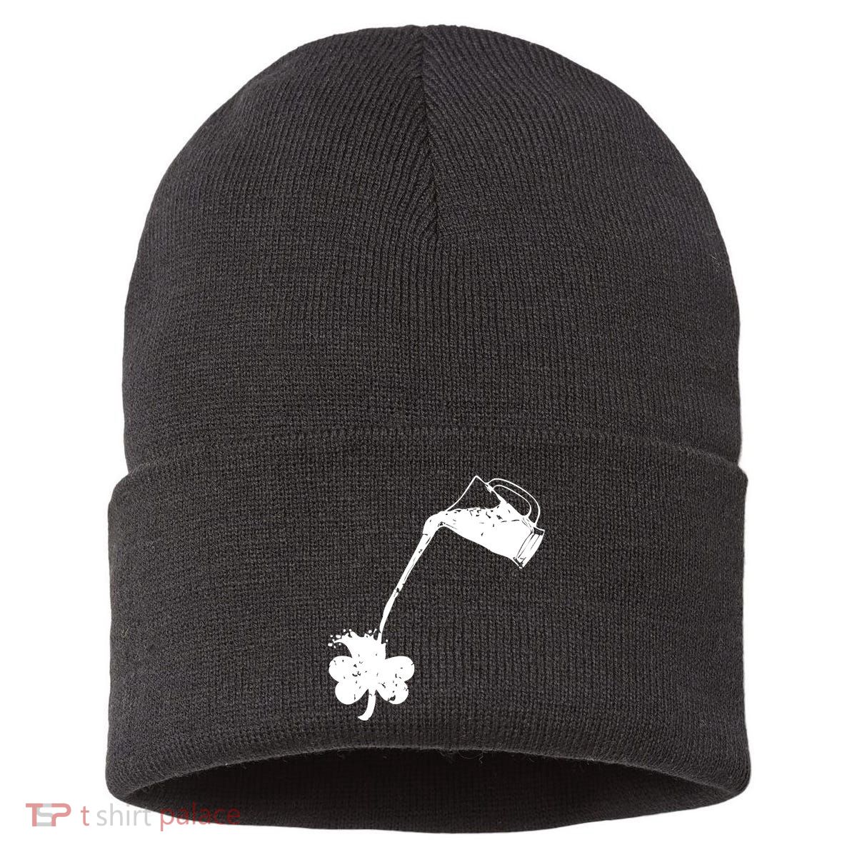 Beer St Patricks Day Holiday Sustainable Knit Beanie