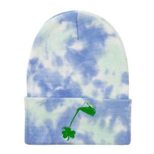 Beer St Patricks Day Holiday Tie Dye 12in Knit Beanie