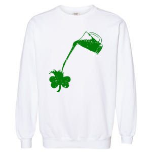 Beer St Patricks Day Holiday Garment-Dyed Sweatshirt