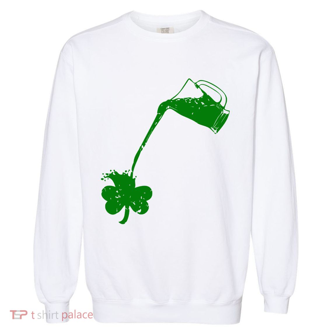 Beer St Patricks Day Holiday Garment-Dyed Sweatshirt