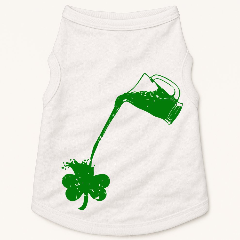 Beer St Patricks Day Holiday Doggie Tank