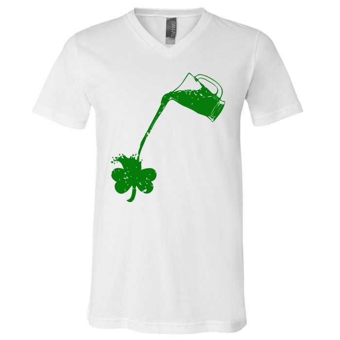 Beer St Patricks Day Holiday V-Neck T-Shirt