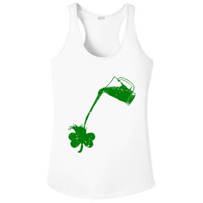 Beer St Patricks Day Holiday Ladies PosiCharge Competitor Racerback Tank