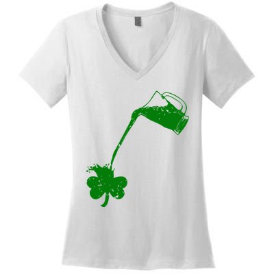 Beer St Patricks Day Holiday Women's V-Neck T-Shirt