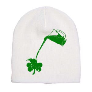 Beer St Patricks Day Holiday Short Acrylic Beanie