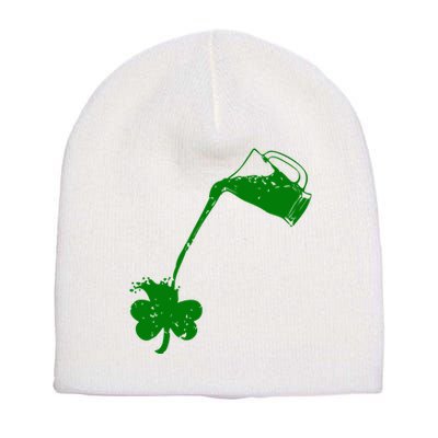 Beer St Patricks Day Holiday Short Acrylic Beanie