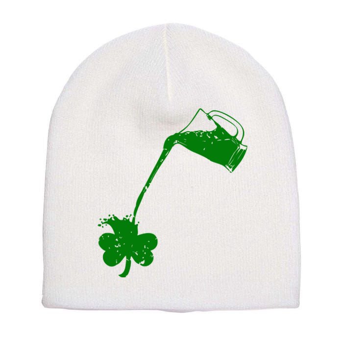 Beer St Patricks Day Holiday Short Acrylic Beanie