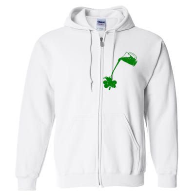 Beer St Patricks Day Holiday Full Zip Hoodie