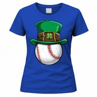 Baseball St Patricks Day Ball Leprechaun Catcher Gift Women's T-Shirt