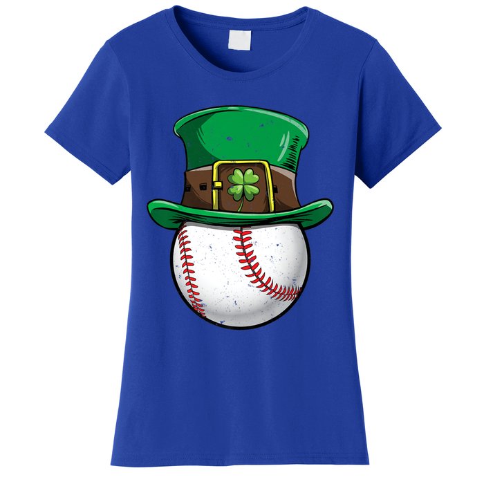 Baseball St Patricks Day Ball Leprechaun Catcher Gift Women's T-Shirt