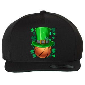 Basketball St Patrick's Day Irish Basketball Leprechaun Hat Gift Wool Snapback Cap