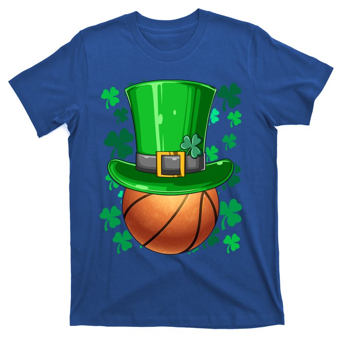 Basketball St Patrick's Day Irish Basketball Leprechaun Hat Gift T-Shirt