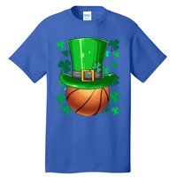 Basketball St Patrick's Day Irish Basketball Leprechaun Hat Gift Tall T-Shirt