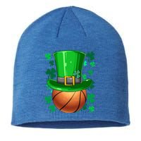 Basketball St Patrick's Day Irish Basketball Leprechaun Hat Gift Sustainable Beanie