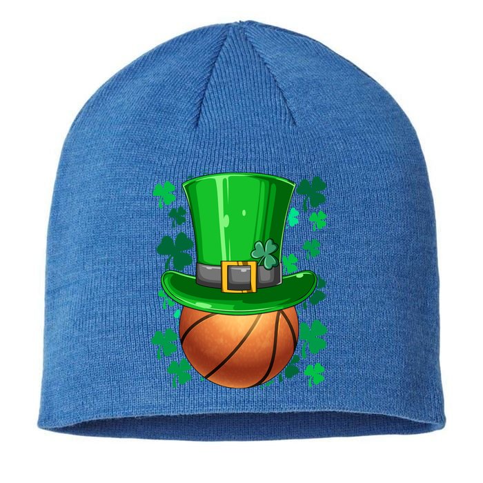 Basketball St Patrick's Day Irish Basketball Leprechaun Hat Gift Sustainable Beanie