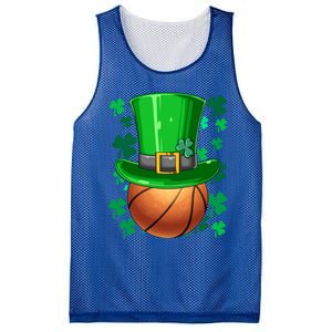 Basketball St Patrick's Day Irish Basketball Leprechaun Hat Gift Mesh Reversible Basketball Jersey Tank