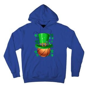 Basketball St Patrick's Day Irish Basketball Leprechaun Hat Gift Tall Hoodie