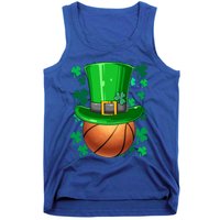 Basketball St Patrick's Day Irish Basketball Leprechaun Hat Gift Tank Top