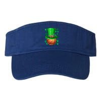 Basketball St Patrick's Day Irish Basketball Leprechaun Hat Gift Valucap Bio-Washed Visor