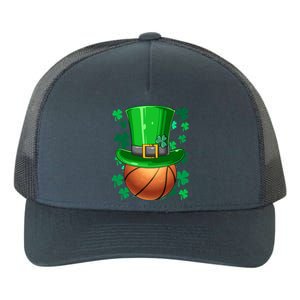 Basketball St Patrick's Day Irish Basketball Leprechaun Hat Gift Yupoong Adult 5-Panel Trucker Hat