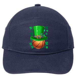 Basketball St Patrick's Day Irish Basketball Leprechaun Hat Gift 7-Panel Snapback Hat