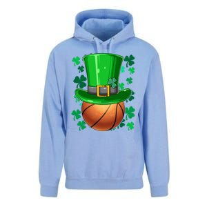 Basketball St Patrick's Day Irish Basketball Leprechaun Hat Gift Unisex Surf Hoodie