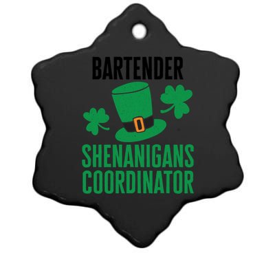 Bartender St Patricks Day Shenanigans Coordinator Gift Ceramic Star Ornament