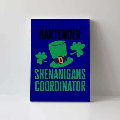 Bartender St Patricks Day Shenanigans Coordinator Gift Canvas