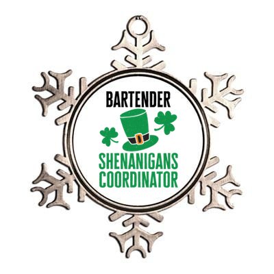 Bartender St Patricks Day Shenanigans Coordinator Gift Metallic Star Ornament