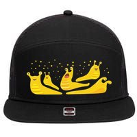 Banana Slug Party 7 Panel Mesh Trucker Snapback Hat