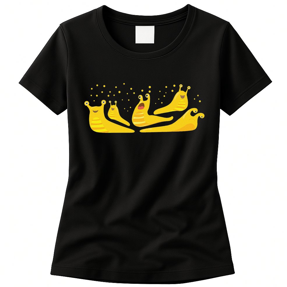 Banana Slug Party Womens T-Shirt