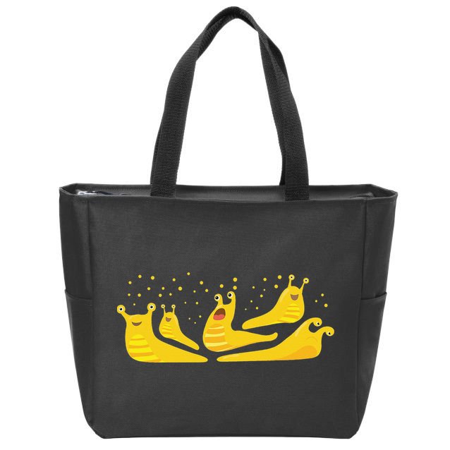 Banana Slug Party Zip Tote Bag