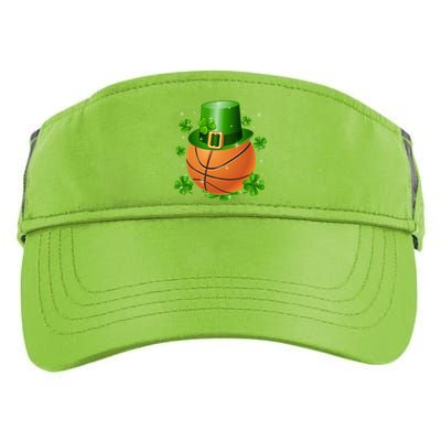 Basketball St Patrick's Day Leprechaun Shamrock Gift Adult Drive Performance Visor