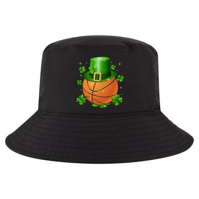 Basketball St Patrick's Day Leprechaun Shamrock Gift Cool Comfort Performance Bucket Hat