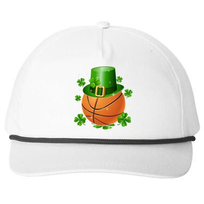 Basketball St Patrick's Day Leprechaun Shamrock Gift Snapback Five-Panel Rope Hat