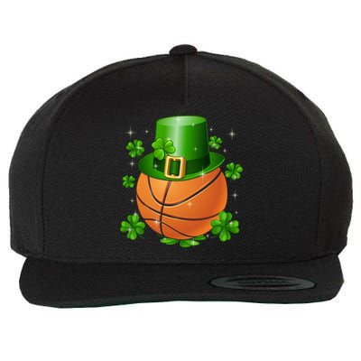 Basketball St Patrick's Day Leprechaun Shamrock Gift Wool Snapback Cap