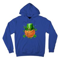 Basketball St Patrick's Day Leprechaun Shamrock Gift Hoodie