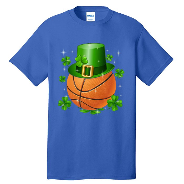 Basketball St Patrick's Day Leprechaun Shamrock Gift Tall T-Shirt