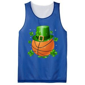 Basketball St Patrick's Day Leprechaun Shamrock Gift Mesh Reversible Basketball Jersey Tank