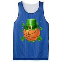 Basketball St Patrick's Day Leprechaun Shamrock Gift Mesh Reversible Basketball Jersey Tank