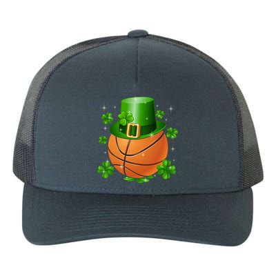 Basketball St Patrick's Day Leprechaun Shamrock Gift Yupoong Adult 5-Panel Trucker Hat