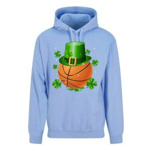 Basketball St Patrick's Day Leprechaun Shamrock Gift Unisex Surf Hoodie