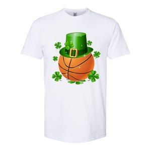 Basketball St Patrick's Day Leprechaun Shamrock Gift Softstyle CVC T-Shirt