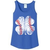 Baseball St Patricks Day Catcher Pitcher Shamrock Sports Cool Gift Ladies Essential Tank